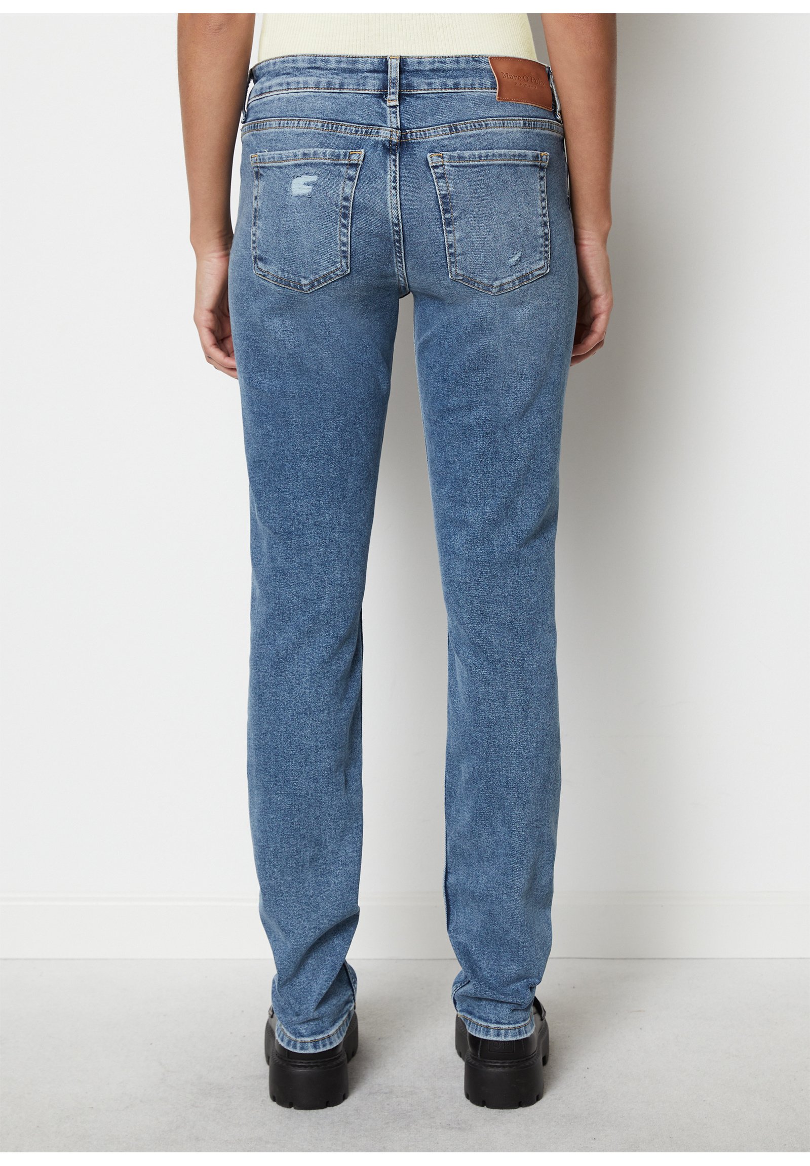Marco polo alby slim mid waist blau Outlet